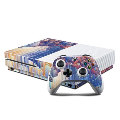 Microsoft Xbox One S Console and Controller Kit Skin - Cloud Glitch
