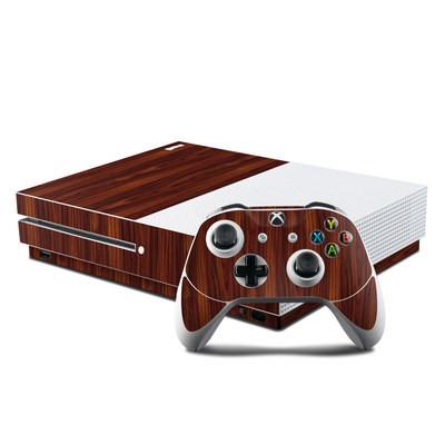 Microsoft Xbox One S Console and Controller Kit Skin - Dark Rosewood