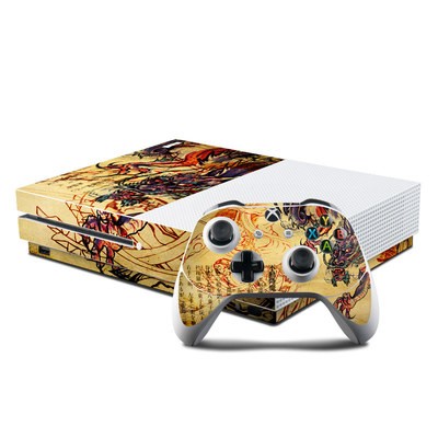 Microsoft Xbox One S Console and Controller Kit Skin - Dragon Legend