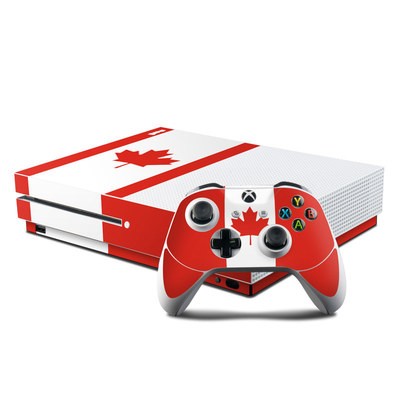 Microsoft Xbox One S Console and Controller Kit Skin - Canadian Flag