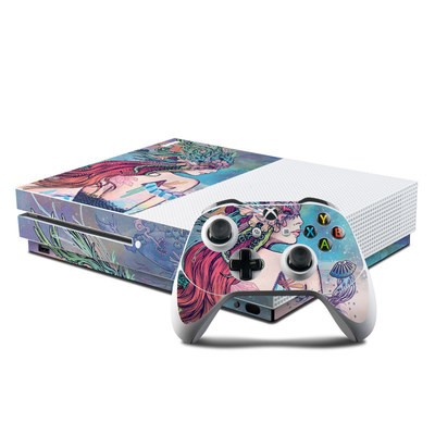 Microsoft Xbox One S Console and Controller Kit Skin - Last Mermaid