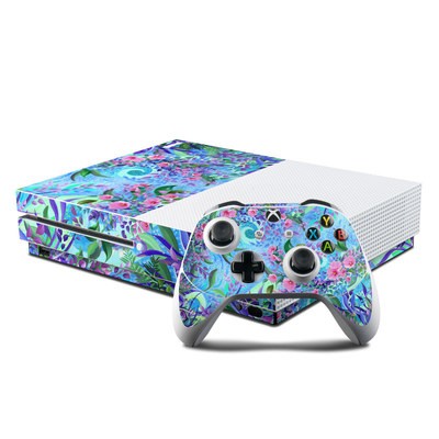Microsoft Xbox One S Console and Controller Kit Skin - Lavender Flowers