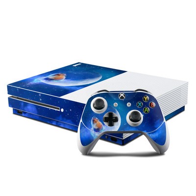 Microsoft Xbox One S Console and Controller Kit Skin - Moon Fox