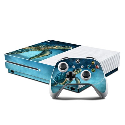 Microsoft Xbox One S Console and Controller Kit Skin - Sea Turtle