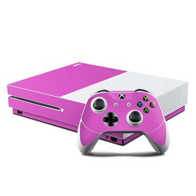 Microsoft Xbox One S Console and Controller Kit Skin - Solid State Vibrant Pink