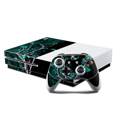 Microsoft Xbox One S Console and Controller Kit Skin - Aqua Tranquility