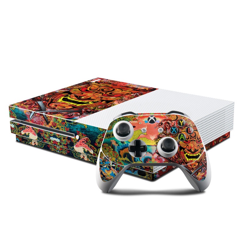 Microsoft Xbox One S Console and Controller Kit Skin - Asian Crest (Image 1)