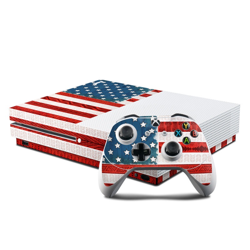 Microsoft Xbox One S Console and Controller Kit Skin - American Tribe (Image 1)