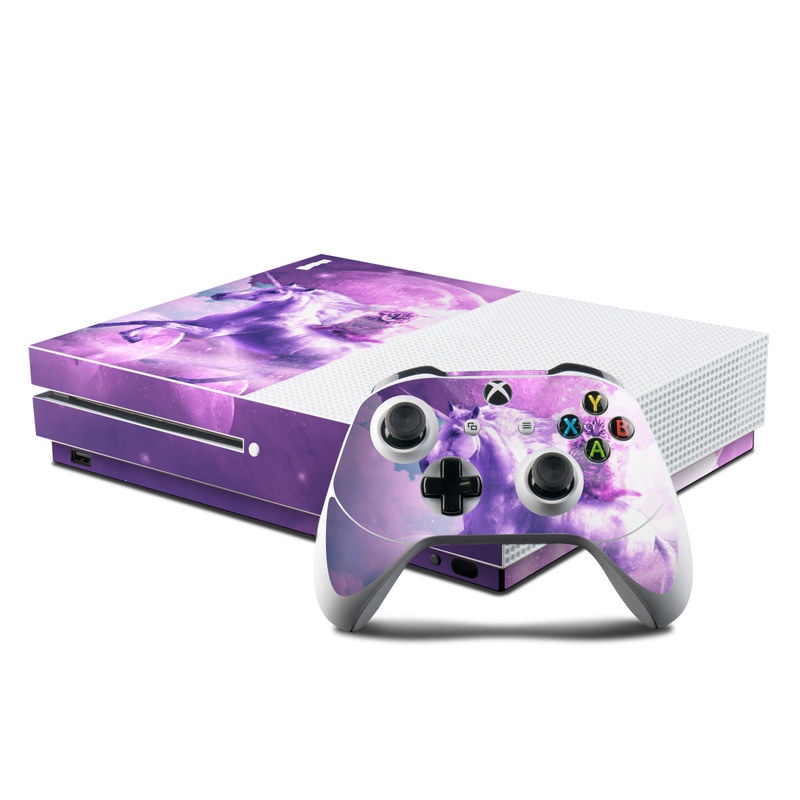 Microsoft Xbox One S Console and Controller Kit Skin - Cat Unicorn (Image 1)