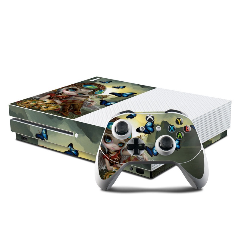 Microsoft Xbox One S Console and Controller Kit Skin - Clockwork Dragonling (Image 1)