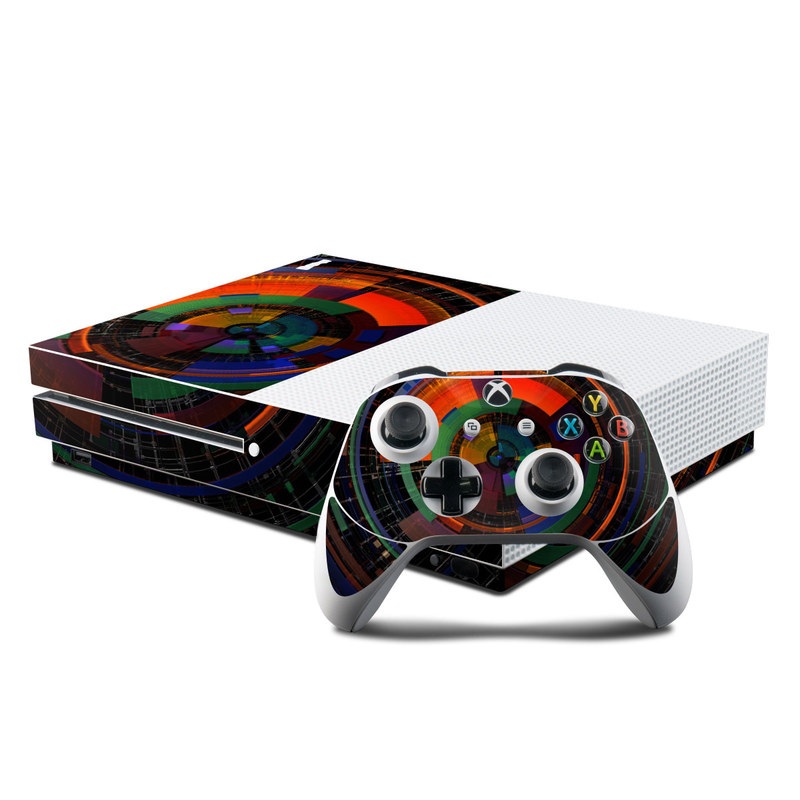 Microsoft Xbox One S Console and Controller Kit Skin - Color Wheel (Image 1)