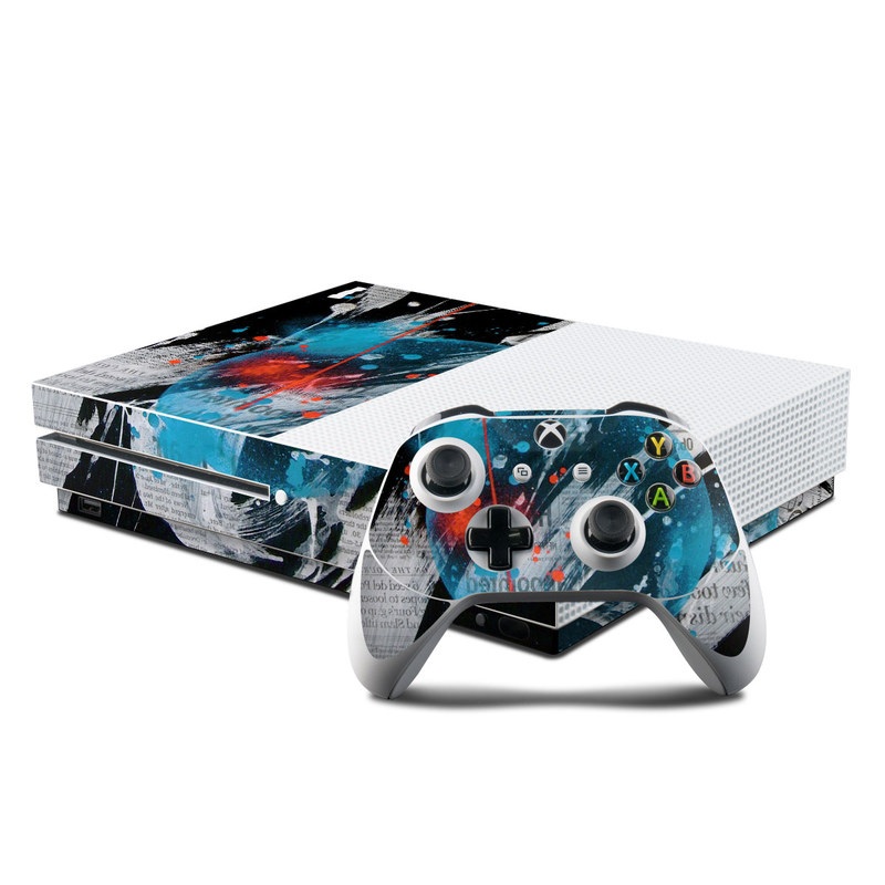 Microsoft Xbox One S Console and Controller Kit Skin - Element-Ocean (Image 1)
