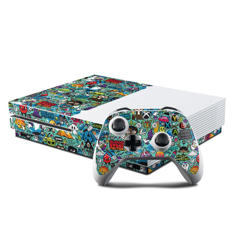 Microsoft Xbox One S Console and Controller Kit Skin - Jewel Thief (Image 1)