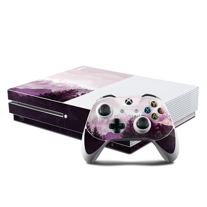 Microsoft Xbox One S Console and Controller Kit Skin - Purple Horizon (Image 1)