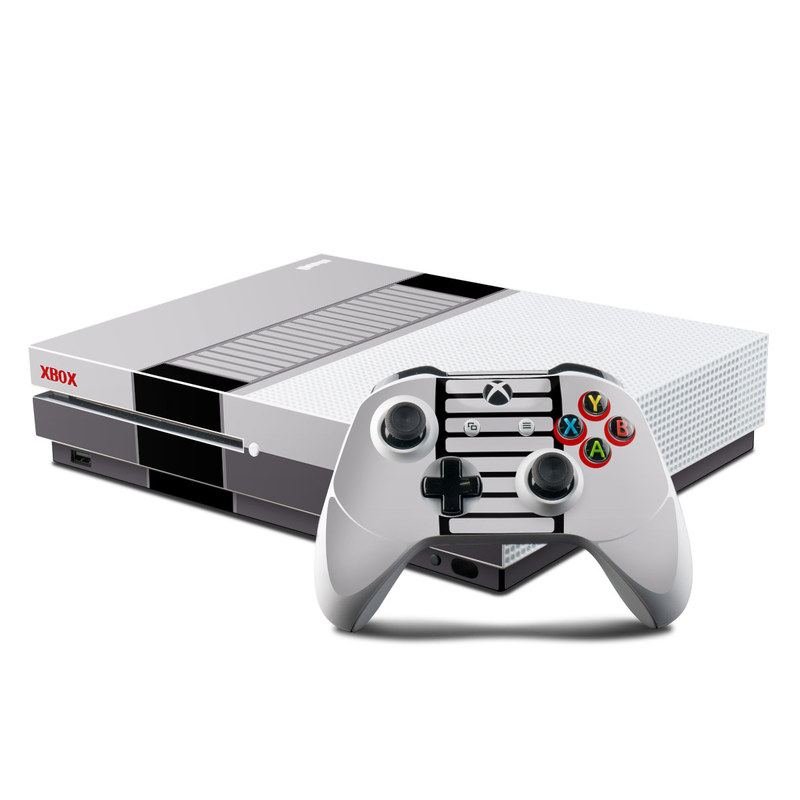 Microsoft Xbox One S Console and Controller Kit Skin - Retro (Image 1)