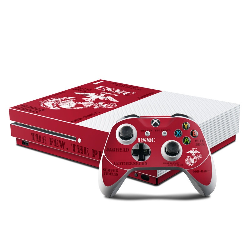 Microsoft Xbox One S Console and Controller Kit Skin - Semper Fi (Image 1)