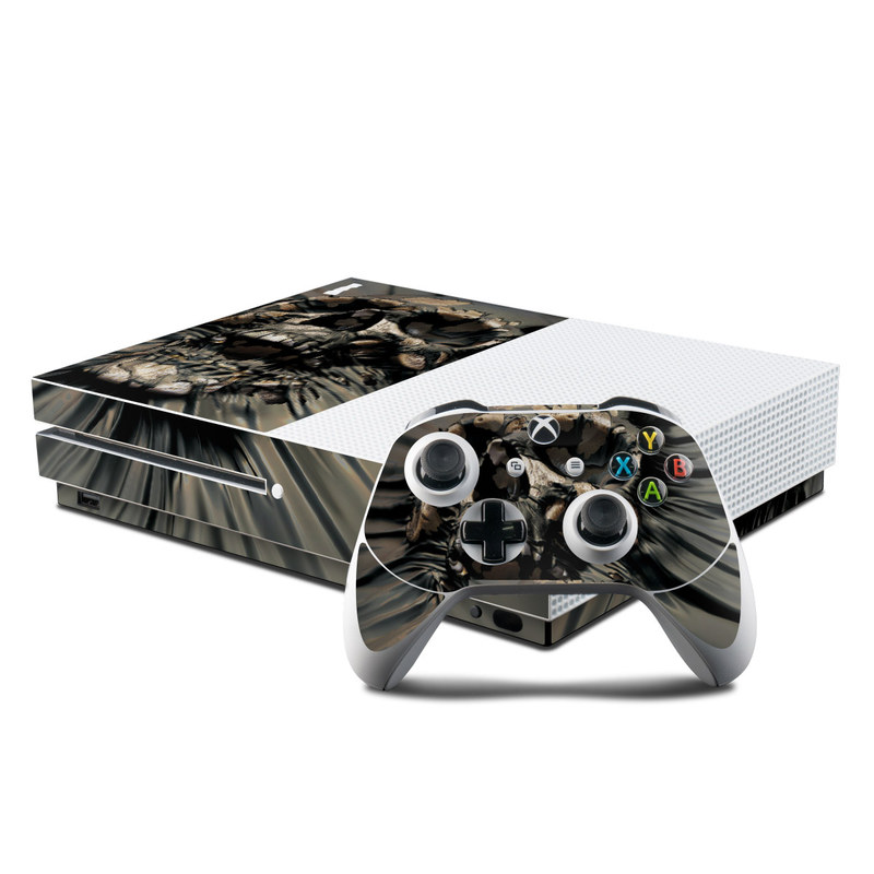 Microsoft Xbox One S Console and Controller Kit Skin - Skull Wrap (Image 1)