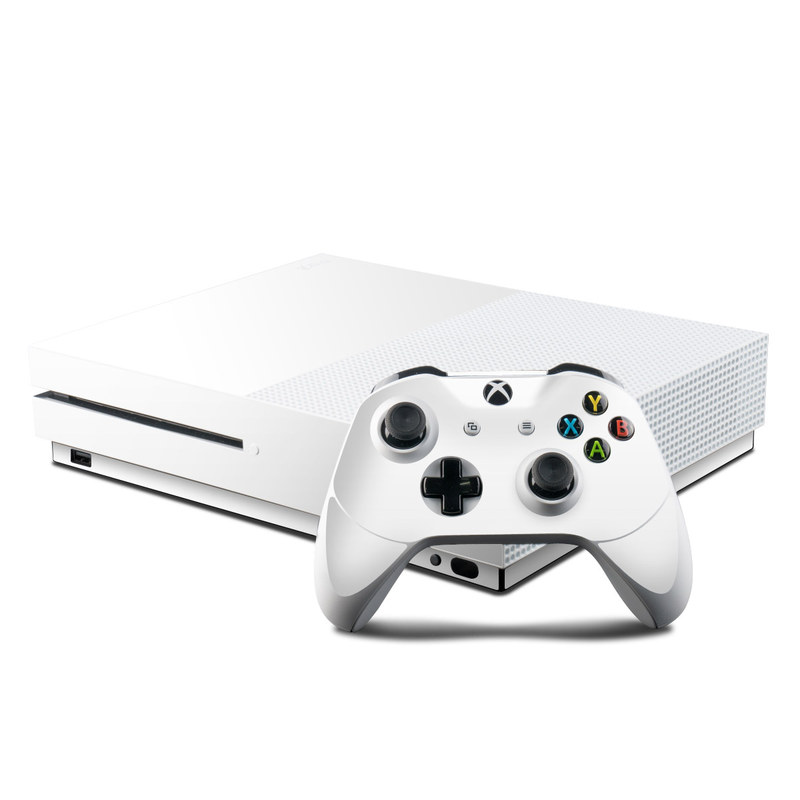 Microsoft Xbox One S Console and Controller Kit Skin - Solid State White (Image 1)