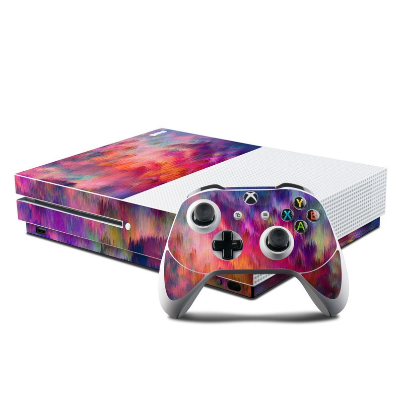 Microsoft Xbox One S Console and Controller Kit Skin - Sunset Storm (Image 1)