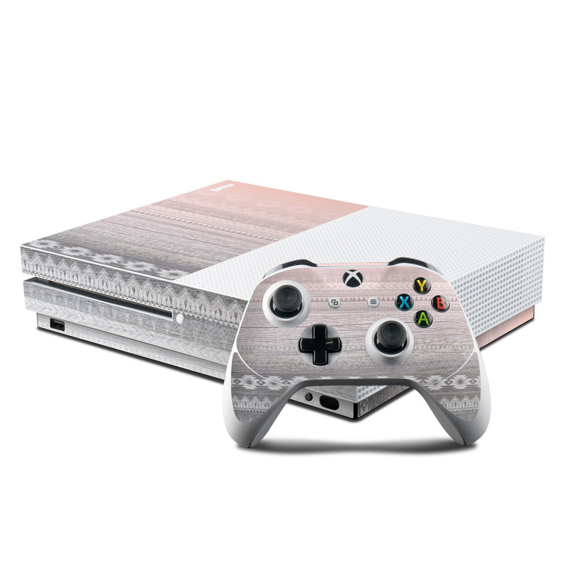Microsoft Xbox One S Console and Controller Kit Skin - Sunset Valley (Image 1)