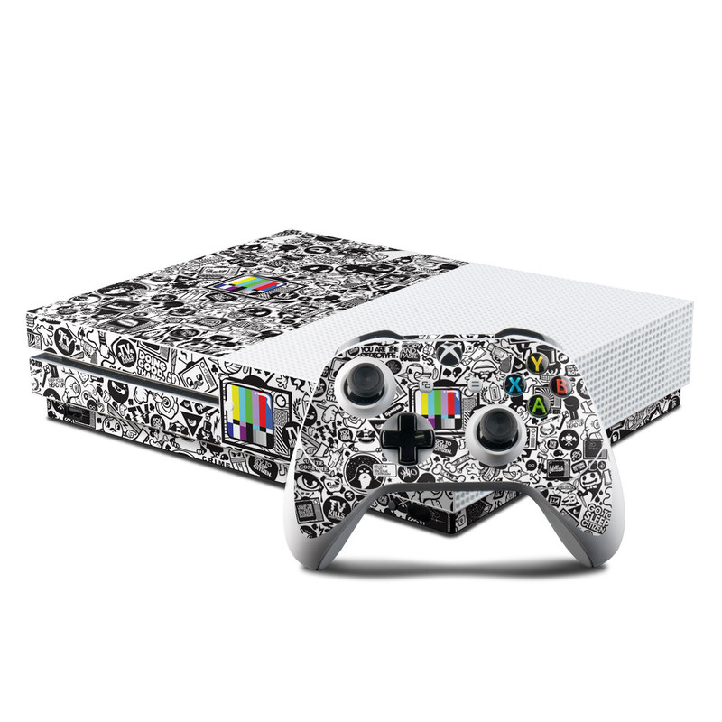 Microsoft Xbox One S Console and Controller Kit Skin - TV Kills Everything (Image 1)