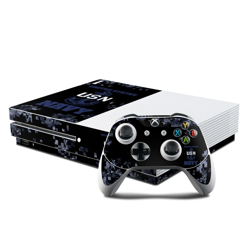 Microsoft Xbox One S Console and Controller Kit Skin - USN (Image 1)