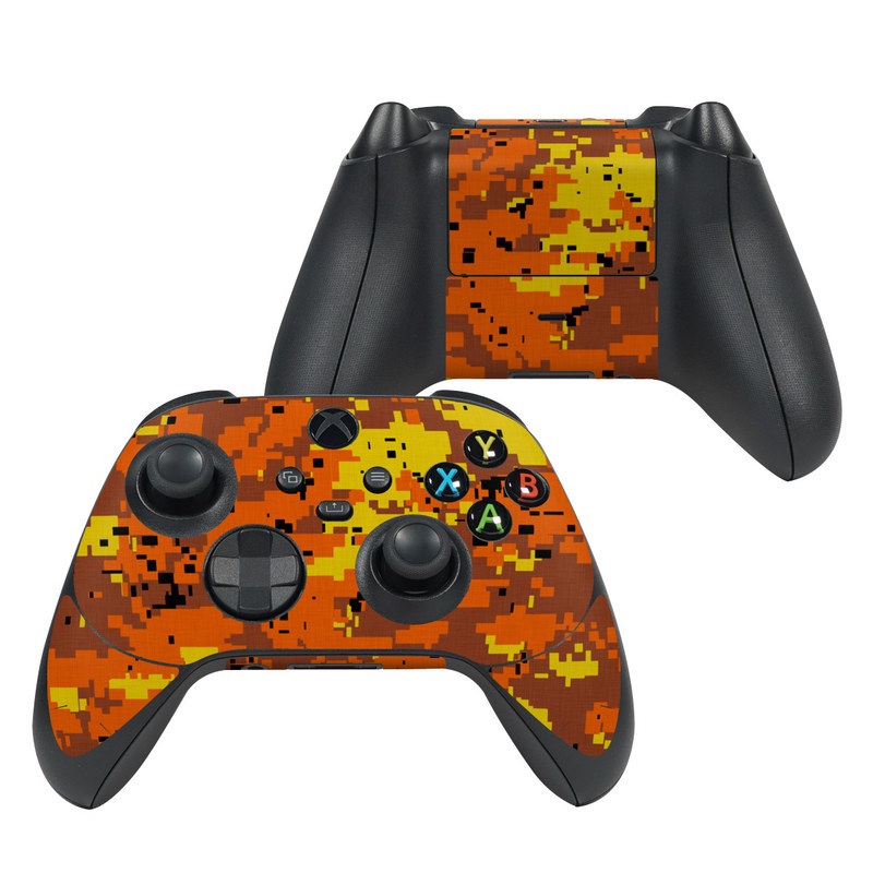 Microsoft Xbox Series X Controller Skin - Digital Orange Camo by Camo ...