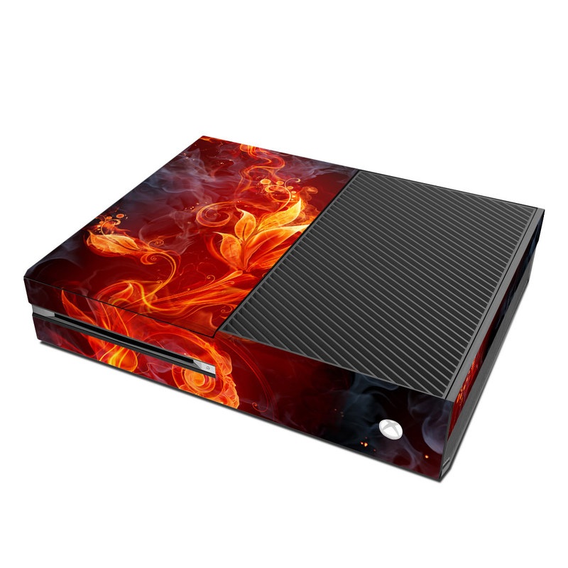 Microsoft Xbox One Skin - Flower Of Fire by Gaming | DecalGirl