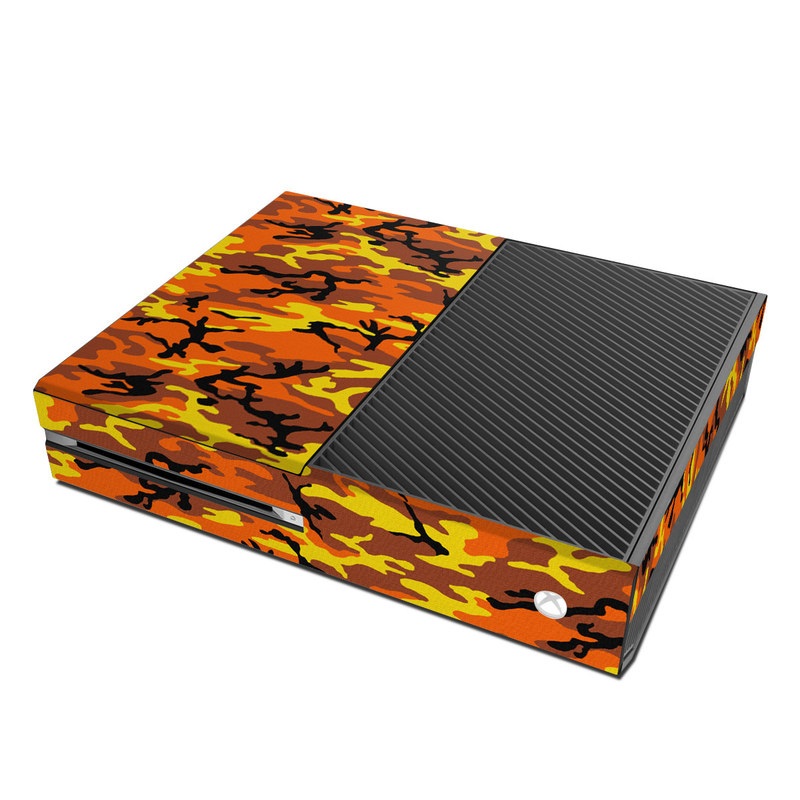 Microsoft Xbox One Skin - Orange Camo (Image 1)