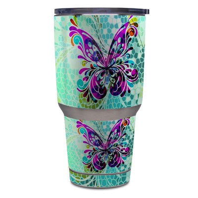 Skin for Yeti Rambler 30 oz Tumbler - Butterfly Glass