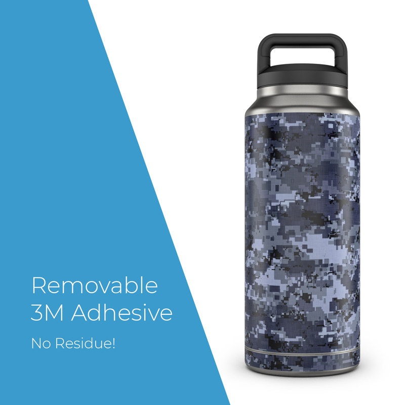 Skin for Yeti Rambler 36 oz Bottle - Digital Navy Camo (Image 4)