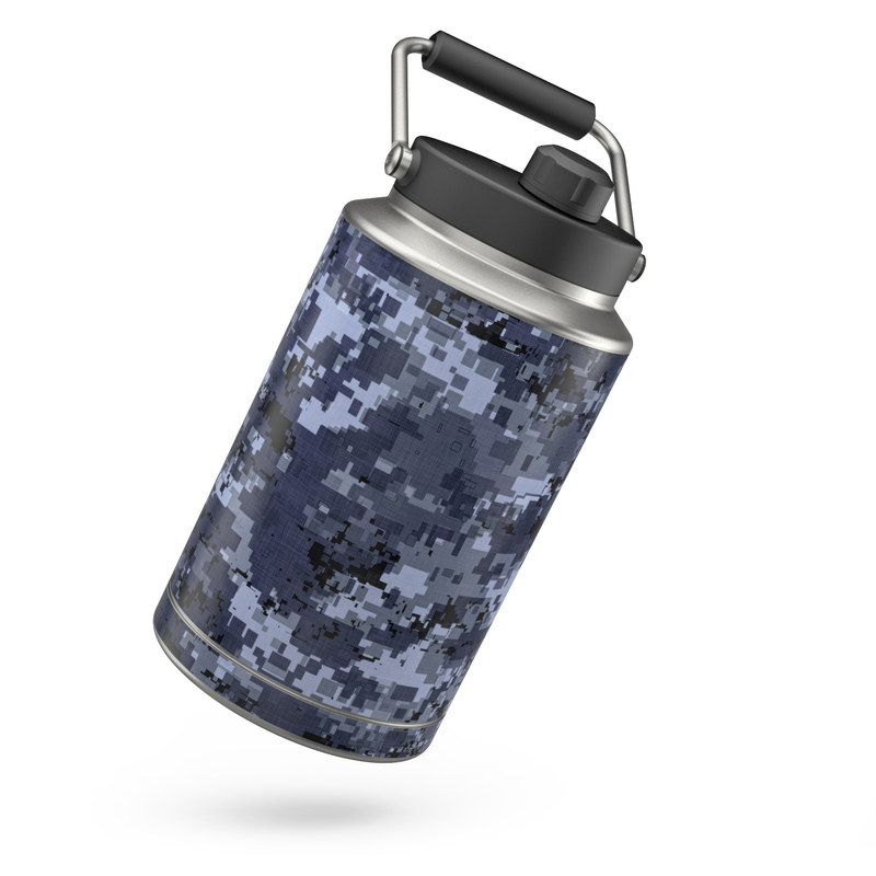 Skin for Yeti Rambler One Gallon Jug - Digital Navy Camo (Image 1)