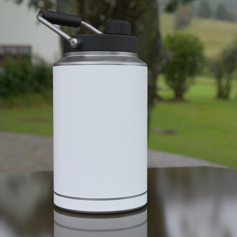Skin for Yeti Rambler One Gallon Jug - Solid State White (Image 5)